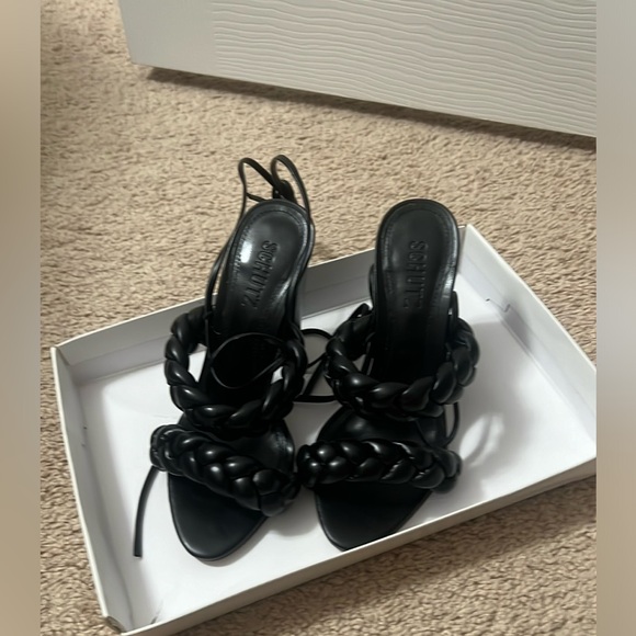 Schutz high block heels tie up - Picture 8 of 11